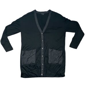 Theory Black Long Sleeve Cardigan Size Medium
